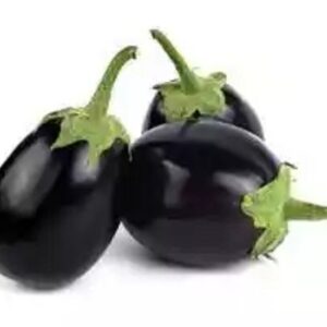 Kalo Gol Begun (Round Brinjals Black) ±35 gm 1000 gm